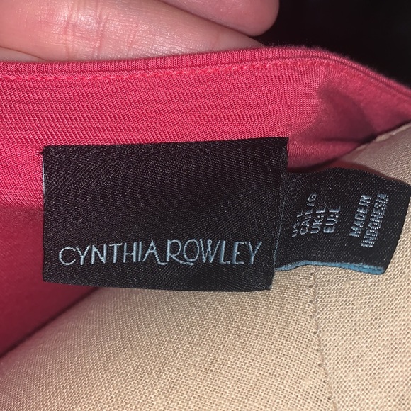 Like new! Cynthia Rowley Punch Pink maxi dress with pockets - size Large - Picture 7 of 8